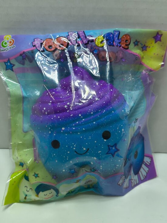 SanQi Other - SanQi Elan Galaxy Cupcake Tooth Squishy Kawaii Slow Rising Squishies NEW